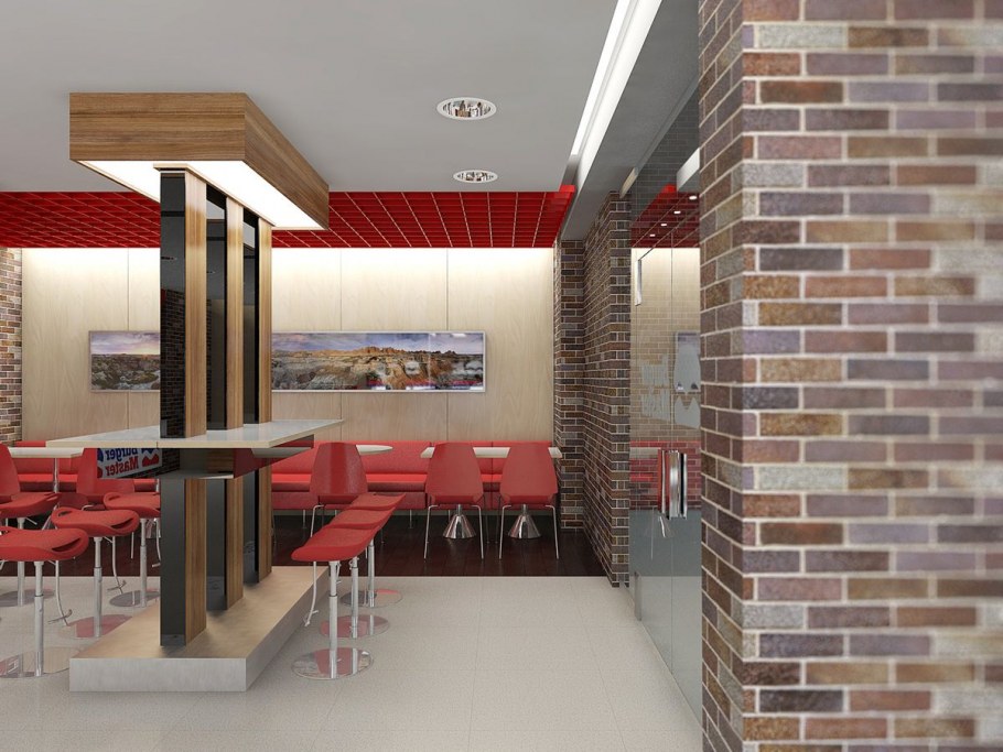 Фаст фуд рестораны интерьер