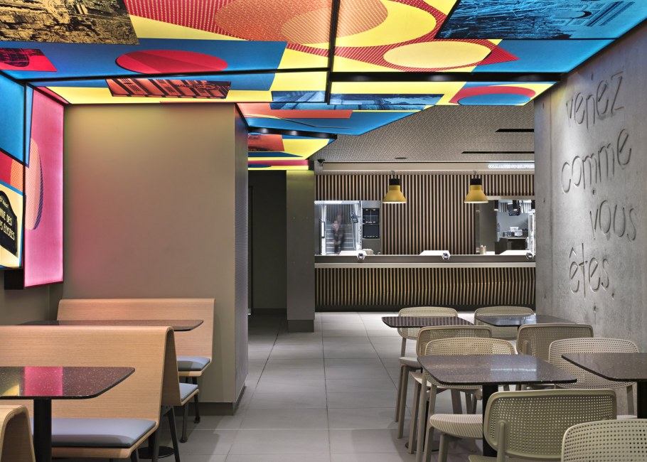 Интерьер фаст фуд кафе