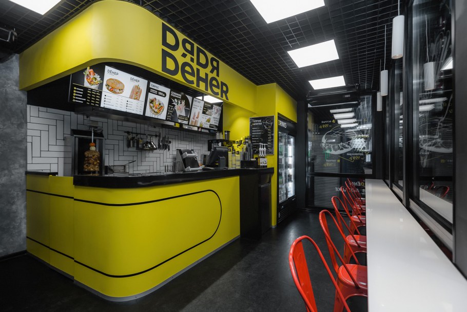 Ресторан быстрого питания интерьер