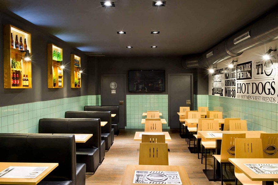 Ресторан быстрого питания интерьер