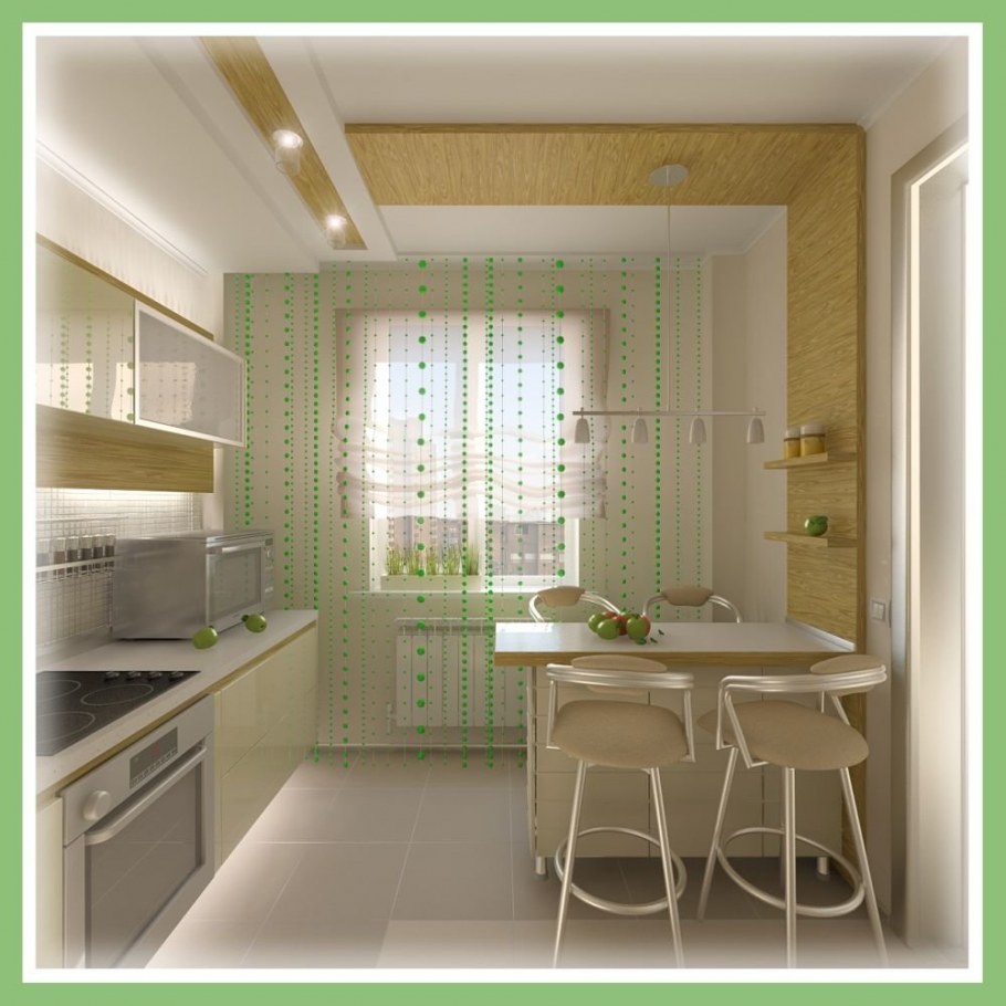 Узкая длинная кухня