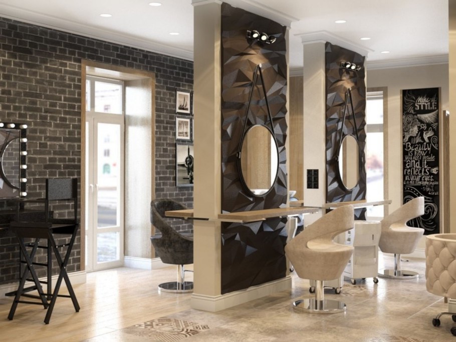 Стильный салон красоты интерьер