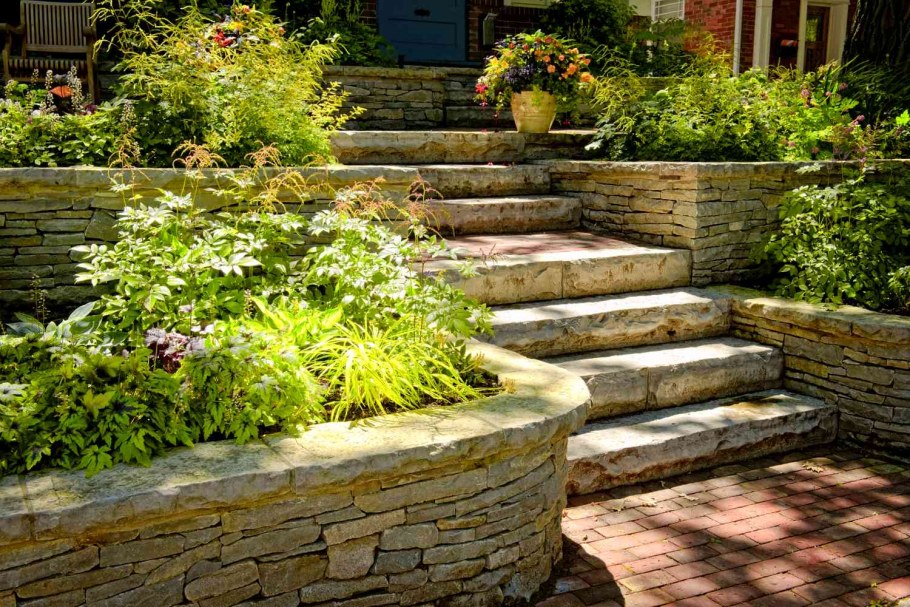 Террасирование склонов холмов