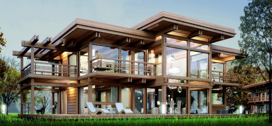 Фахверк одноэтажный Хуф Хаус