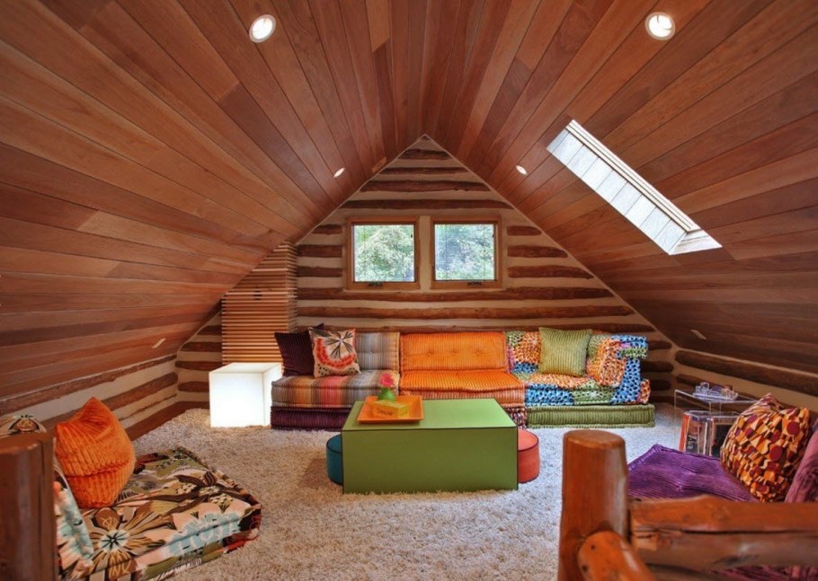 Мансарда экостиль