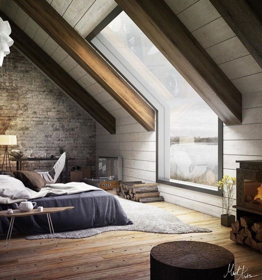 Обустройство мансарды