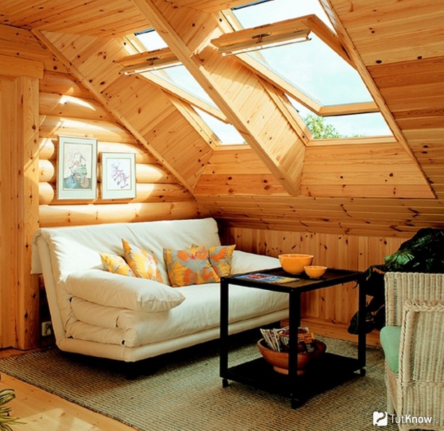 Кухня на мансарде