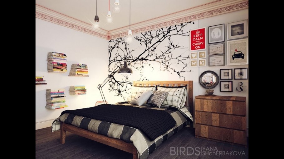 Комната в японском стиле для подростка мальчика