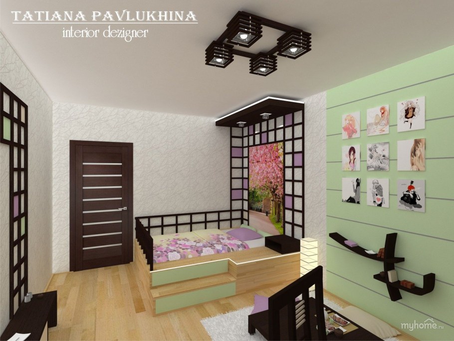 Подростковая комната в японском стиле