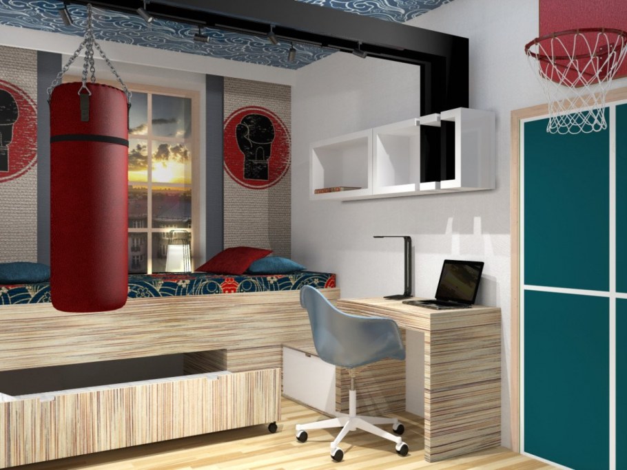 Спальня подростка в японском стиле