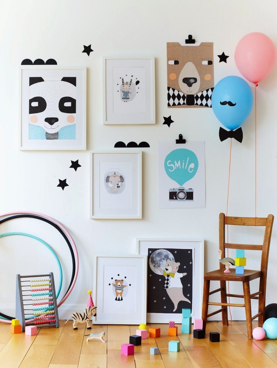 Рисунок на стене в детской