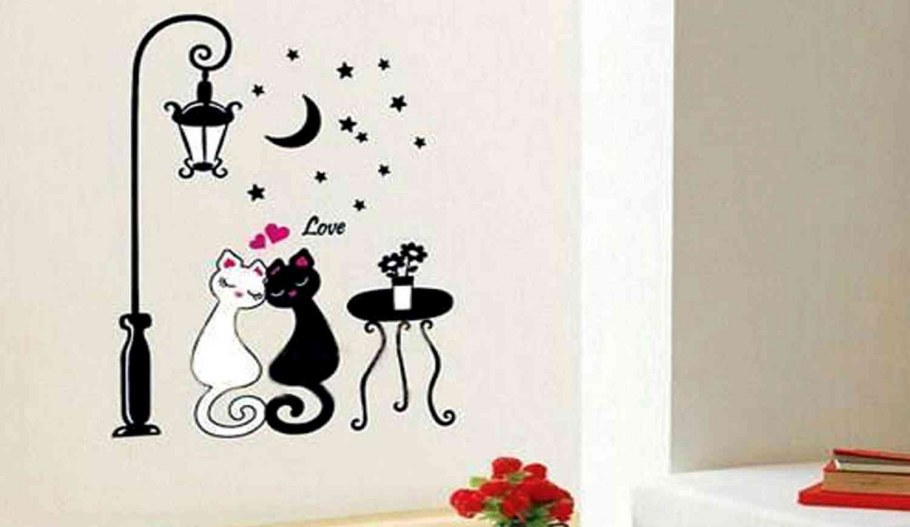 Трафареты кошек для декора стен