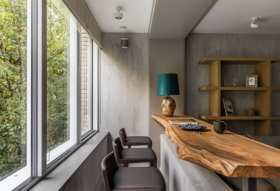 Балкон в эко стиле