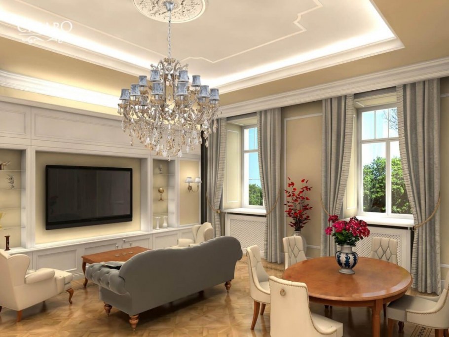 Люстры для кухни в стиле Неоклассика в светлых
