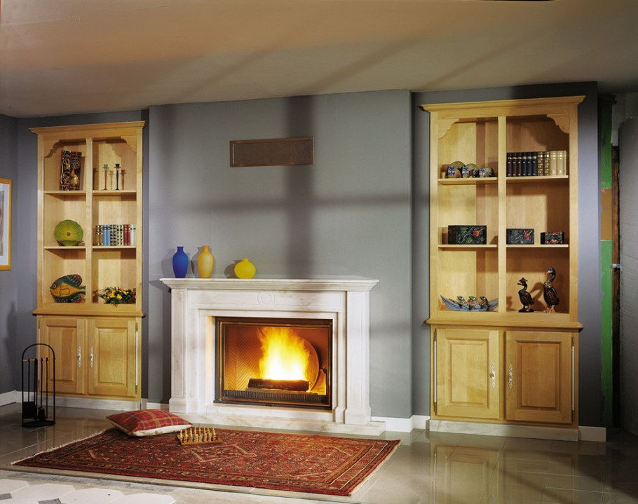 Гостиная с биокамином