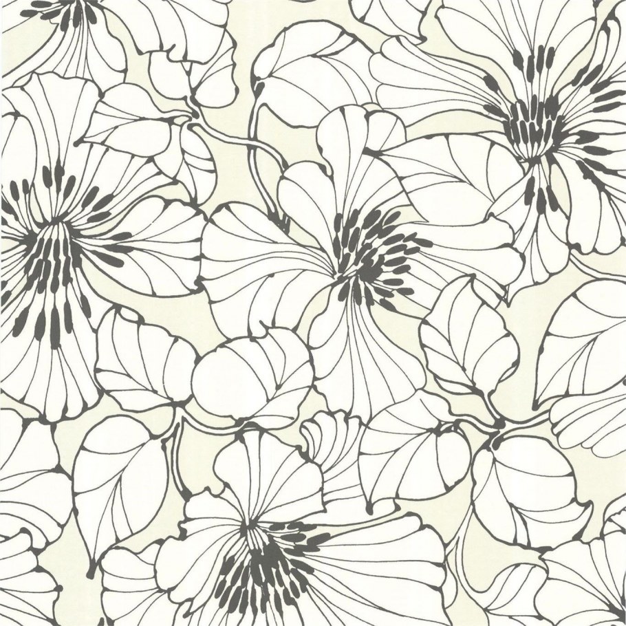 Крупные цветы паттерн