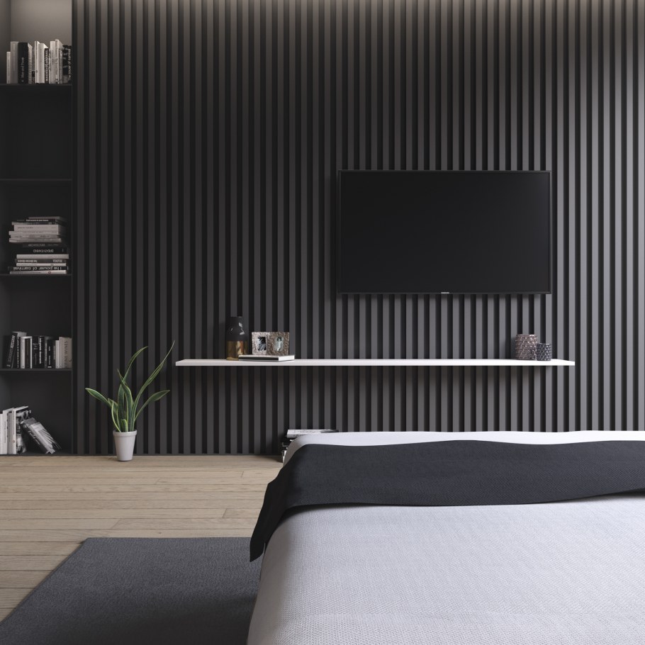 Стеновые панели черные