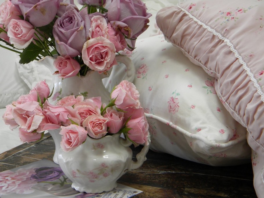 Цветы шебби в интерьере