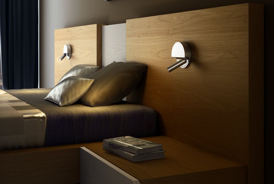 Подвесные светильники над кроватью