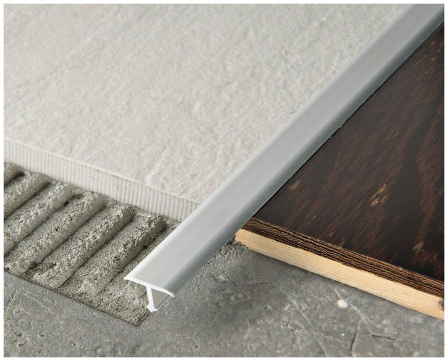 Трим для плитки наружный алюминиевый