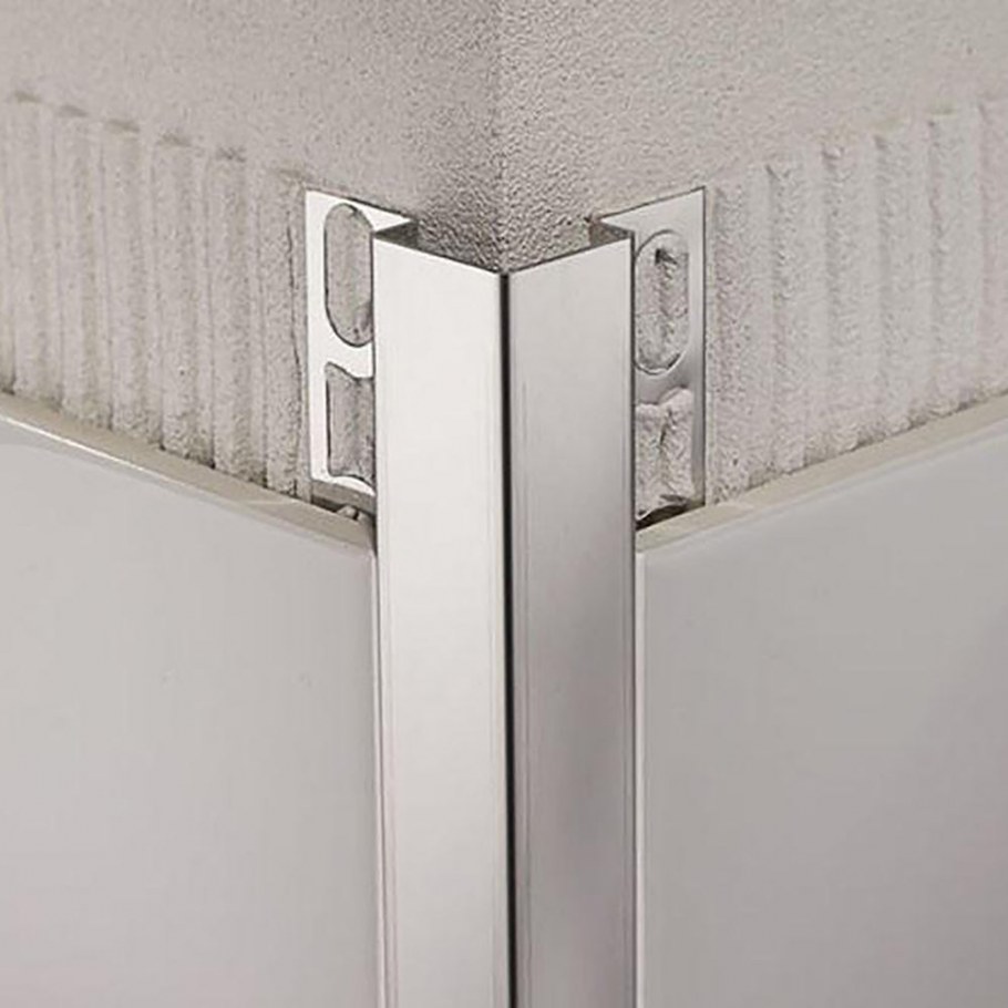 SALAG профиль ПВХ для плитки 6-7мм наружный 2,5м серый