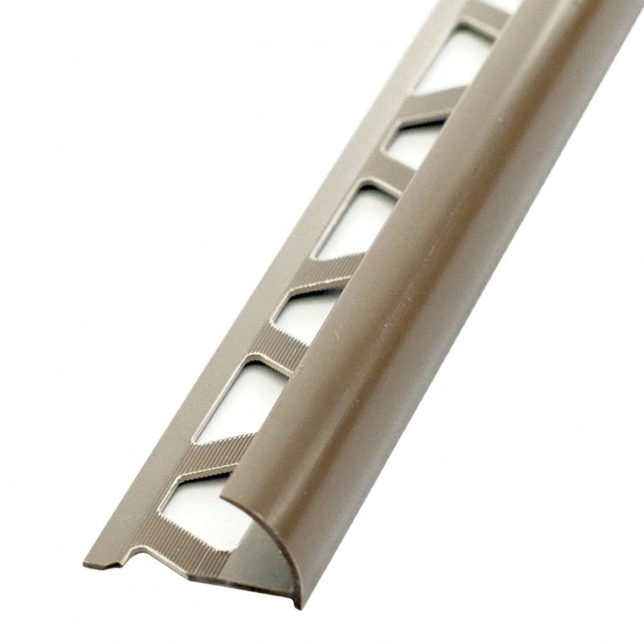 Профиль окантовочный ПК 10 для плитки 10мм (внутренний серный)