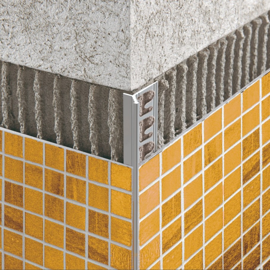 Профиль алюминиевый для кафельной плитки наружный 12х2700мм