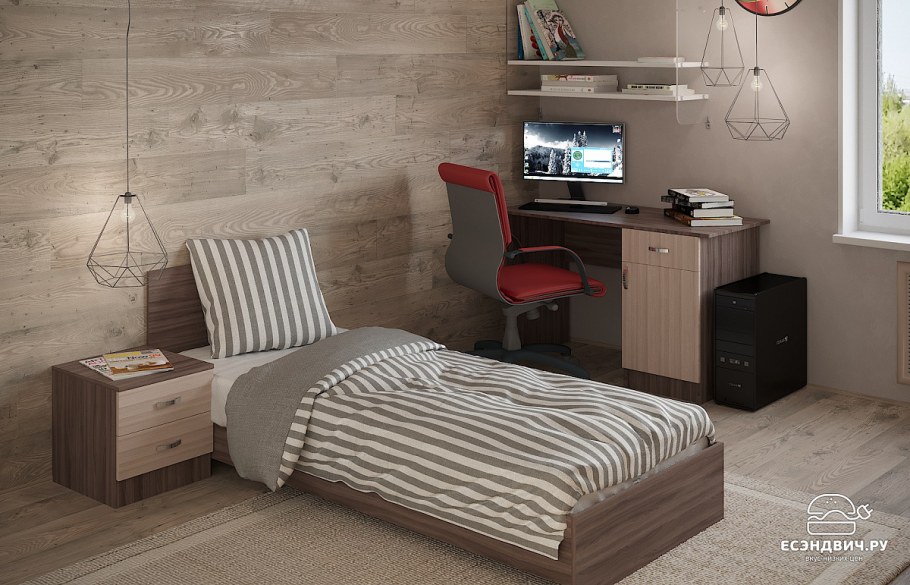 Кровать Рондо кр 80 ясень шимо