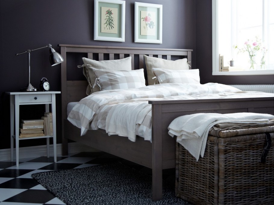 Спальня в черно белом стиле