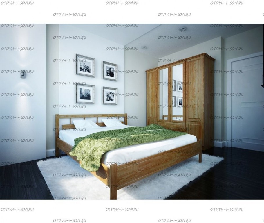 Спальня с двумя кроватями