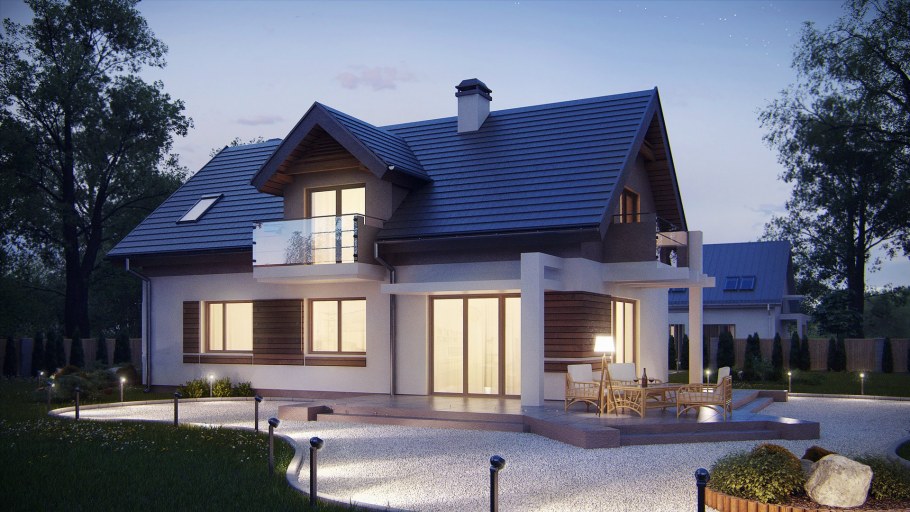 Красивые мансардные крыши