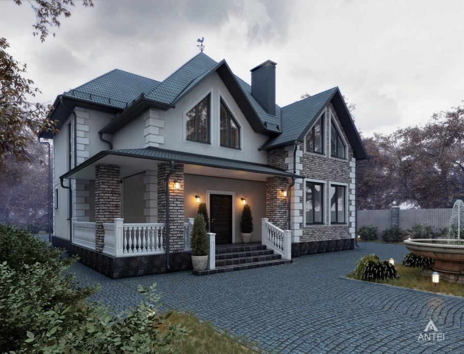 Дом с мансардой