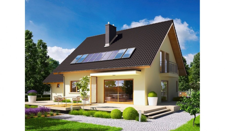 Домик с мансардой