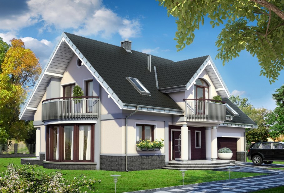 Голландская полувальмовая крыша