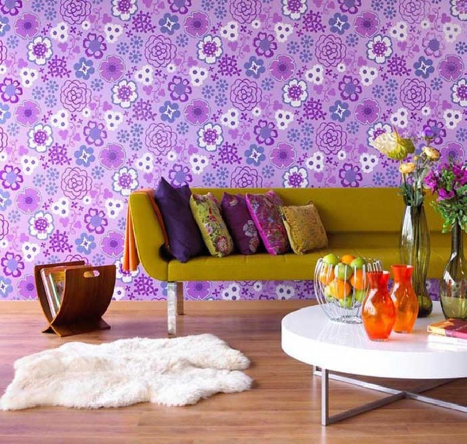 Обои в гостиную