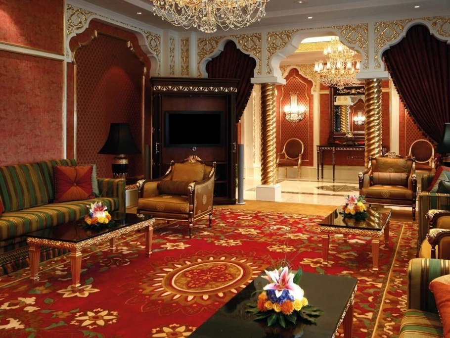 Арабский стиль в интерьере гостиной
