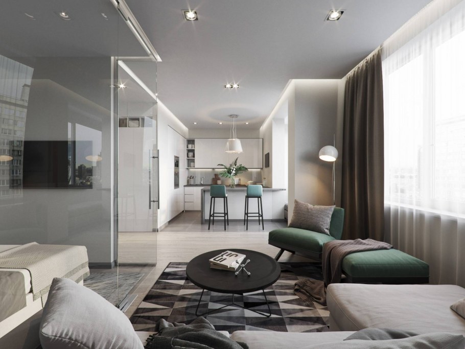 Интерьер квартиры 40 кв