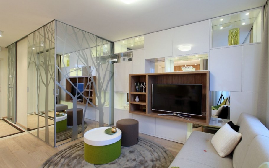 Интерьер однокомнатной квартиры 34 кв.м