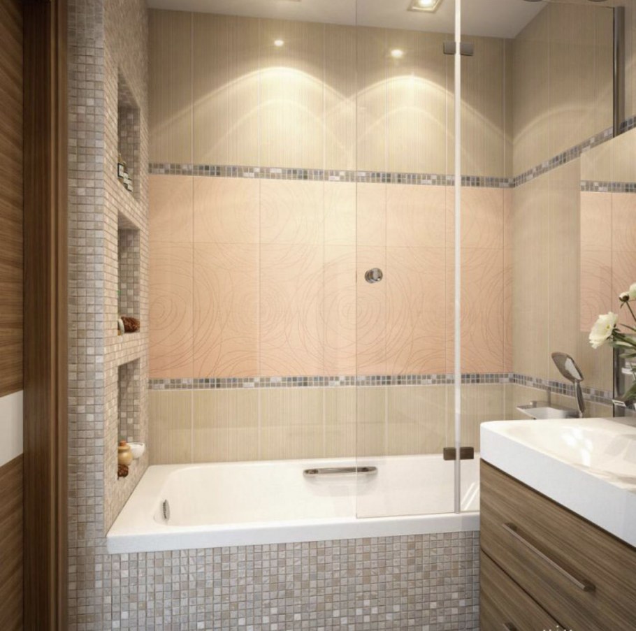 Узкая ванная комната