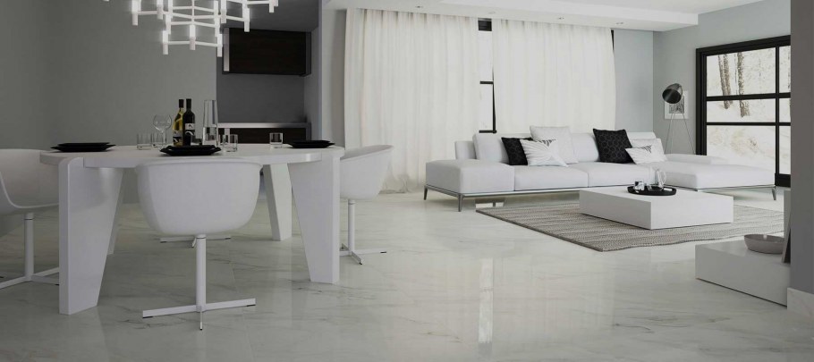 Плитка напольная кварцвиниловая под мрамор