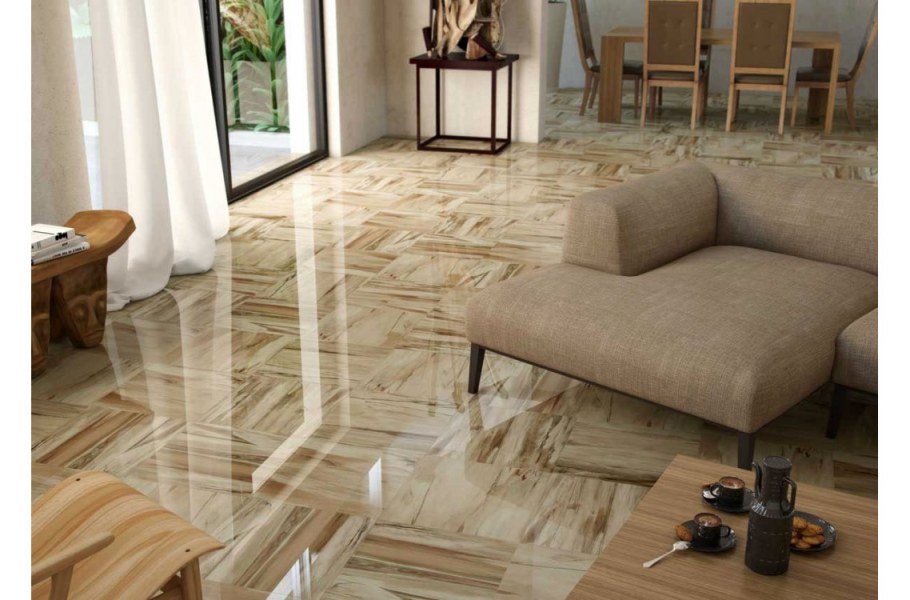 Ламинат Falquon Blue line Stone Botticino Classico Dark d2909