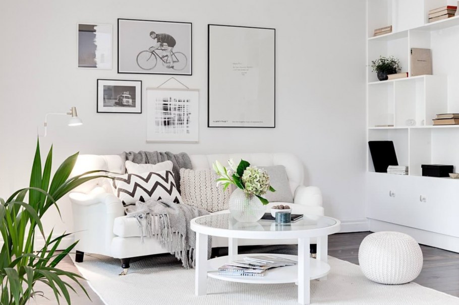 Интерьер в белых тонах