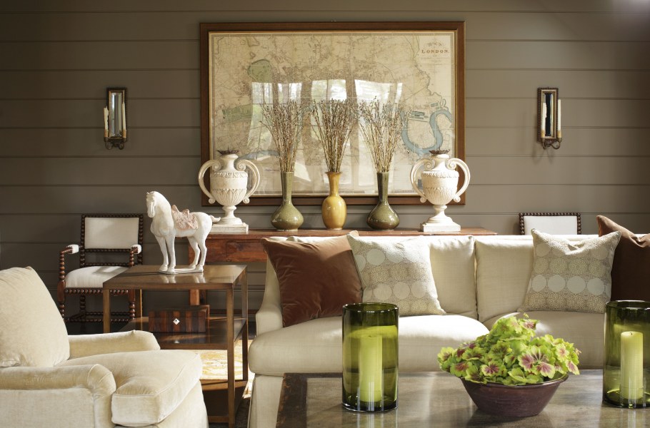 Кухня серый с деревом современная