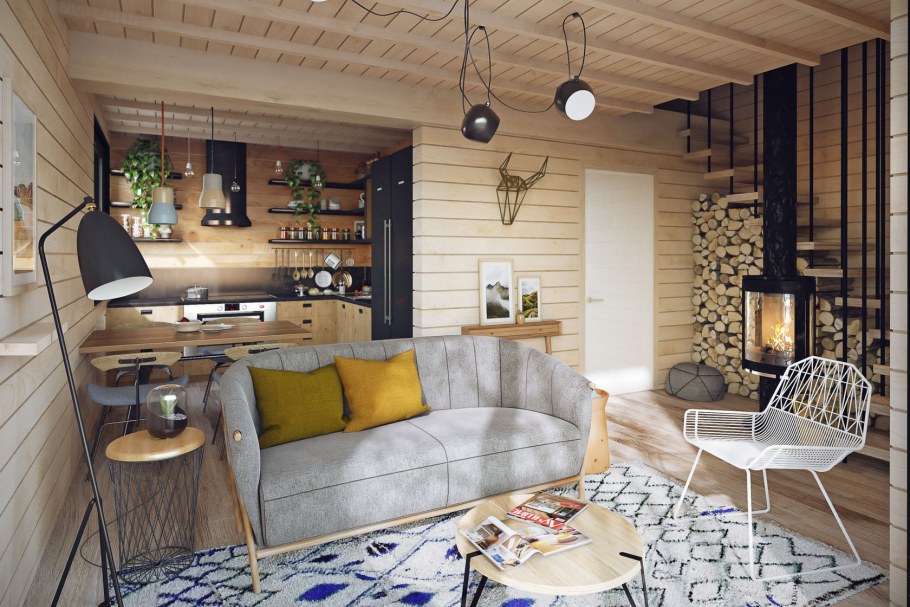 Сканди Прованс спальня