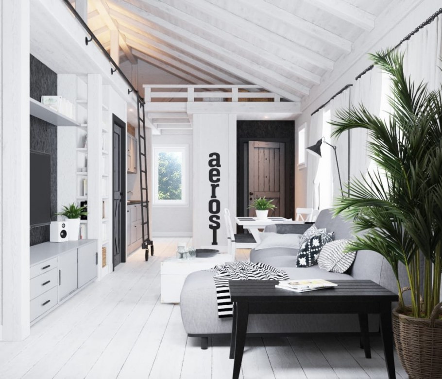 Сканди Кантри в интерьере