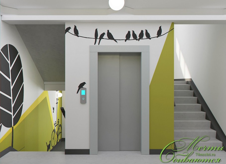 Киевский пенсионер превратил подъезд в Версальский дворец