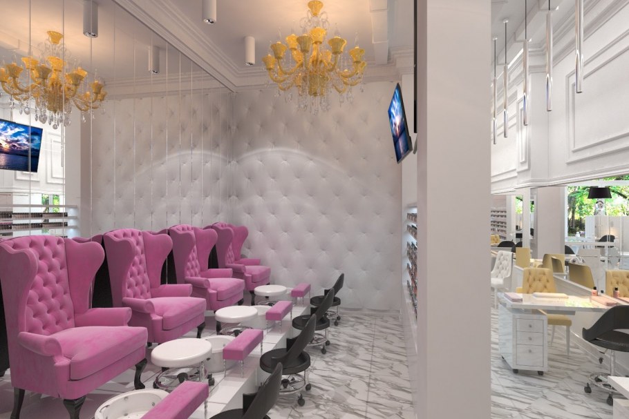 Кабинет маникюра и педикюра интерьер