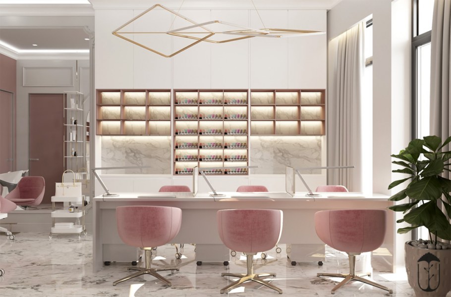 Интерьер кабинета маникюра