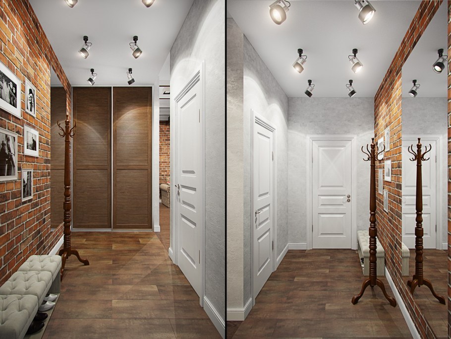 Квадратная прихожая