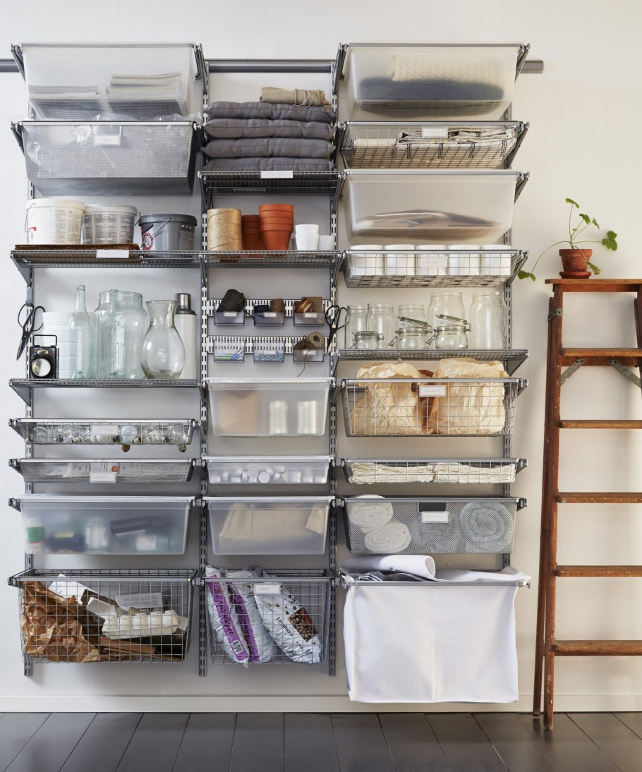 Модульная гардеробная система Elfa